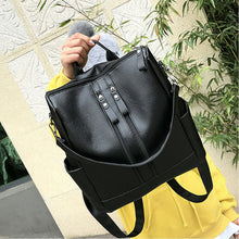 Load image into Gallery viewer, 2020 New Fashion Woman Backpack High Quality Youth PU Leather Backpacks for Teenage Girls Female School Shoulder Bag
